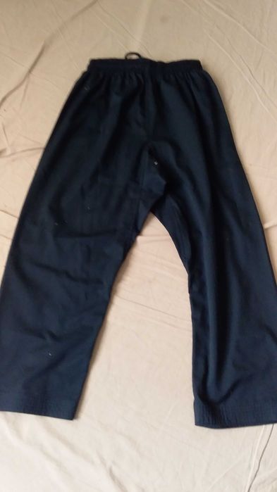 Кімоно борцівське дитяче, підліткове-чорне-BASIC -2/160