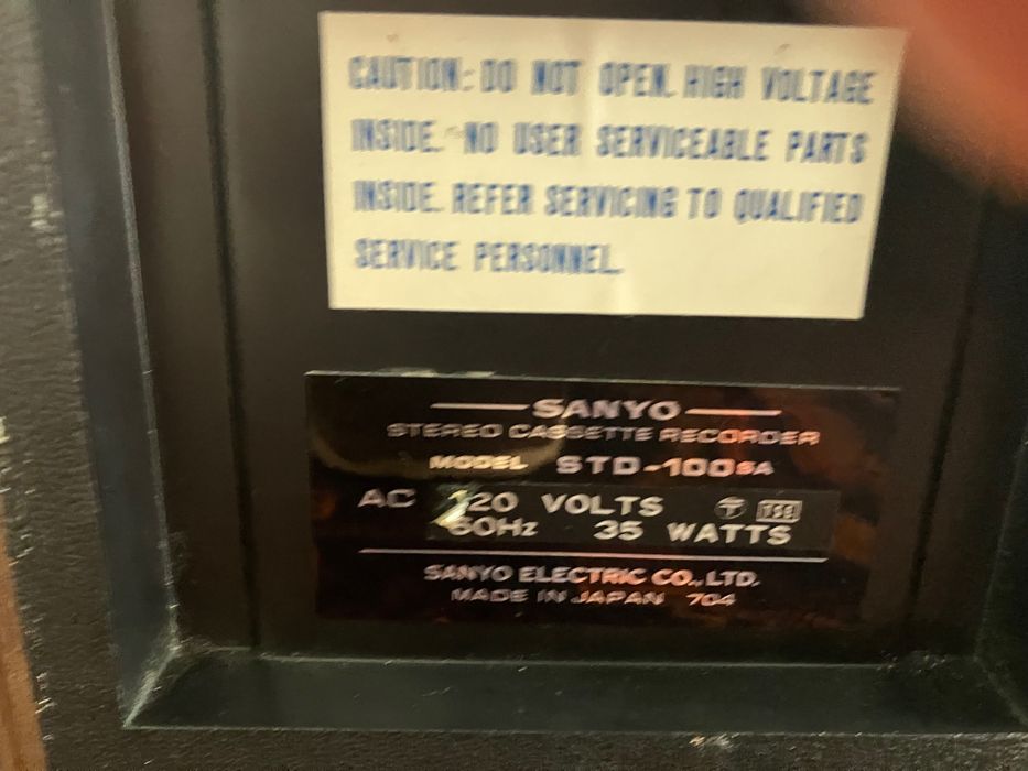 Sanyo STD-100sa made in Japan 70s