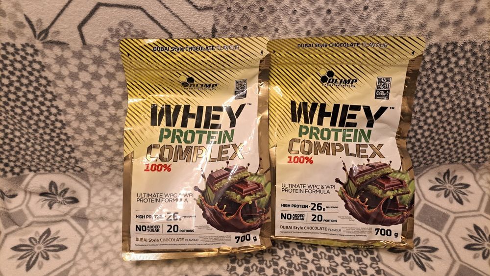 Nowe Opakowanie Whey Protein Complex Olimp o smaku Dubai Chocolate