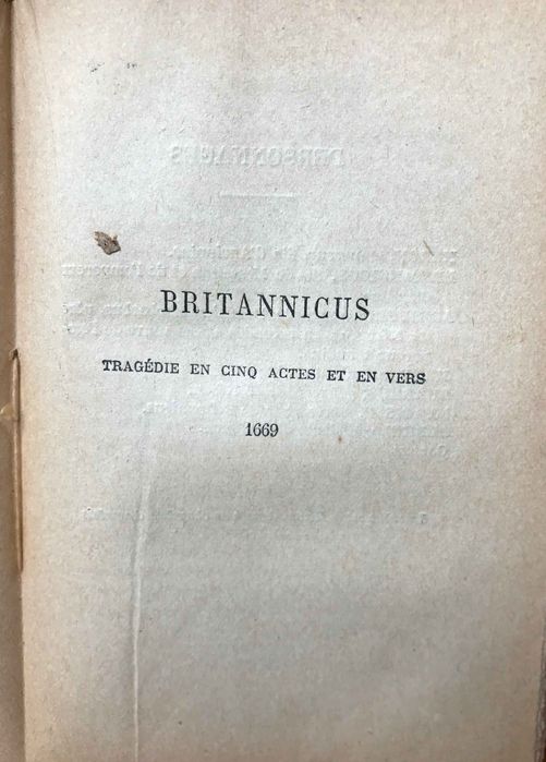 Phedre Tragedie En Cinq Actes de J Racine livro francês antigo