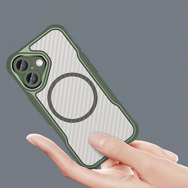 Etui silikonowe Leading Series MagSafe do iPhone 16 - zielone