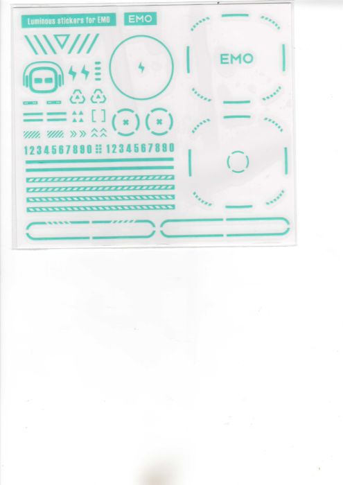 Oryginalny zestaw naklejek do EMO Robot Living AI