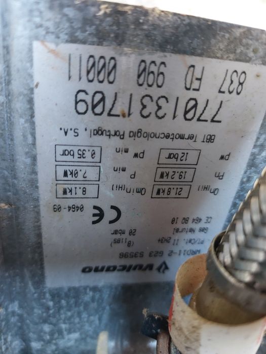 Esquentador VulcanoClick  a gás natural