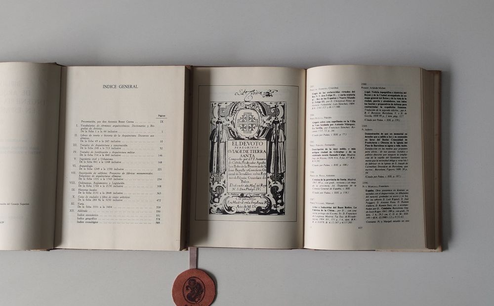Bibliografia de Arquitetura, Ingenieria y Urbanismo en Espana
