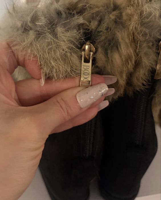 Oryginalne buty Booci z naturalnym futrem 36 okazja