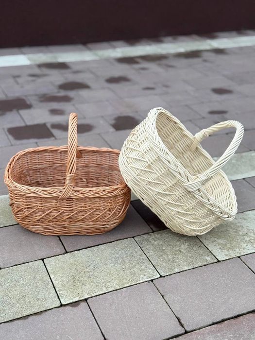 Кошик "Збройона" квадратний 35×25×15 см плетений з натуральної лози