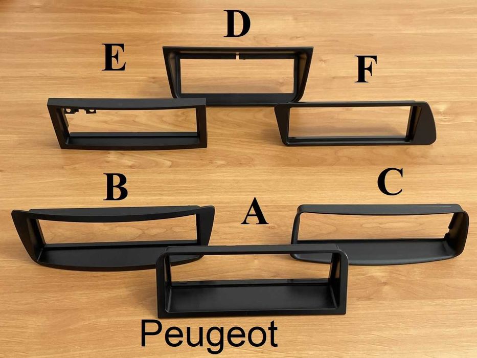 Moldura / Aro / Adaptador de rádio 1/2 din todas as marcas e modelos