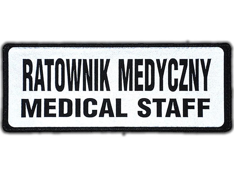 Emblemat funkcyjny odblaskowy na rzepie 13 x 5 cm NOWY