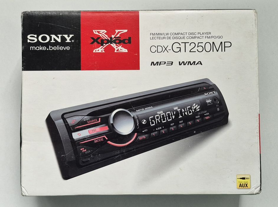 Autorrádio Sony CDX-GT250MP CD/MP3/AUX Xplōd (Na Caixa)