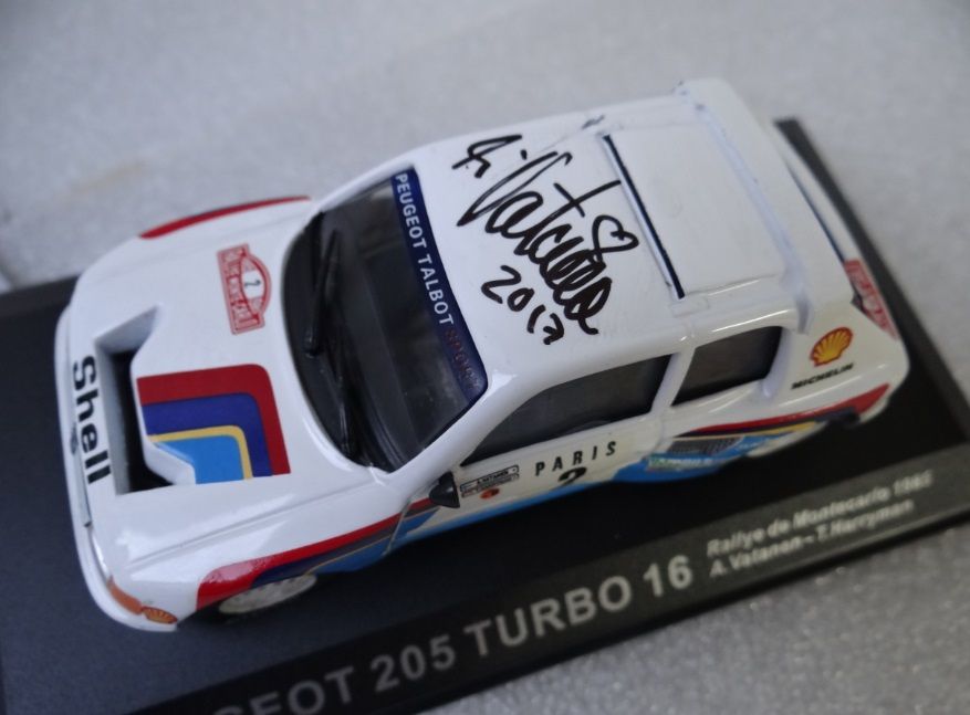 Peugeot 205 Turbo 16 AUTOGRAFADO = Ari Vatanen =