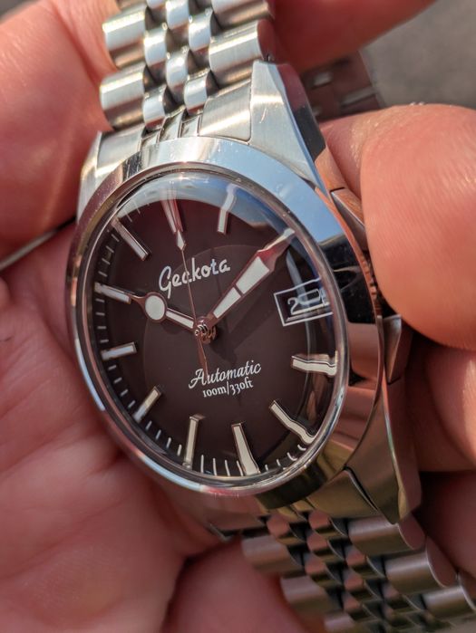 Zegarek Geckota E-01 ETA 2824-2 Szafir Automat