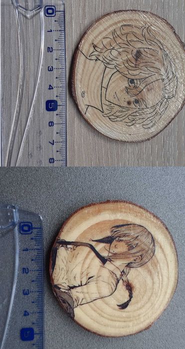 Decoração madeira anime jujutsu, hunterxhunter, chainsaw man