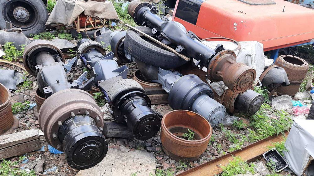 Задний мост RABA по з/ч : картер,редуктора,колодки,барабаны  и др.