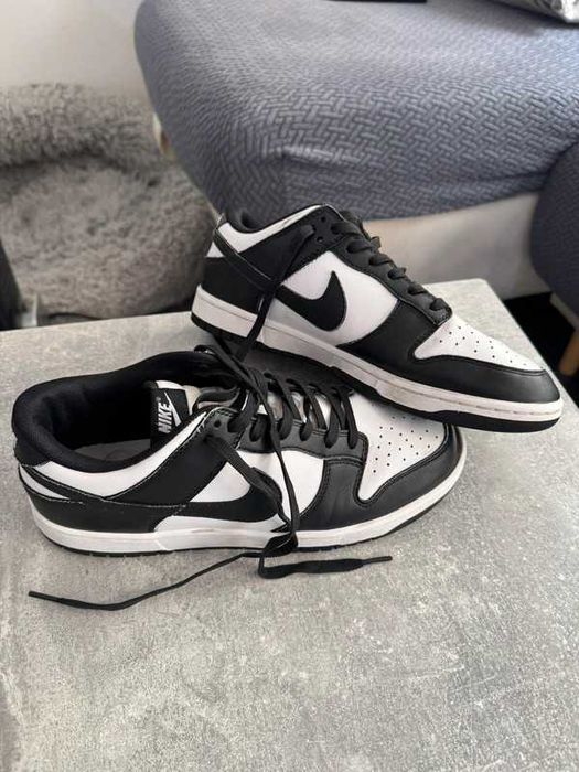 Nike Męskie Czarno-Białe Trampki, Rozmiar 43