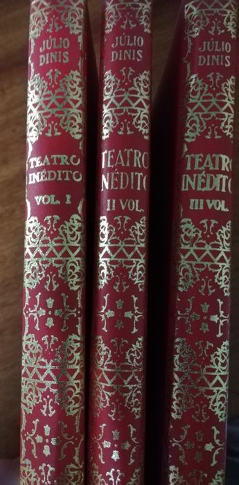 Livros Júlio Dinis Teatro Inédito vol 1, 2 e 3