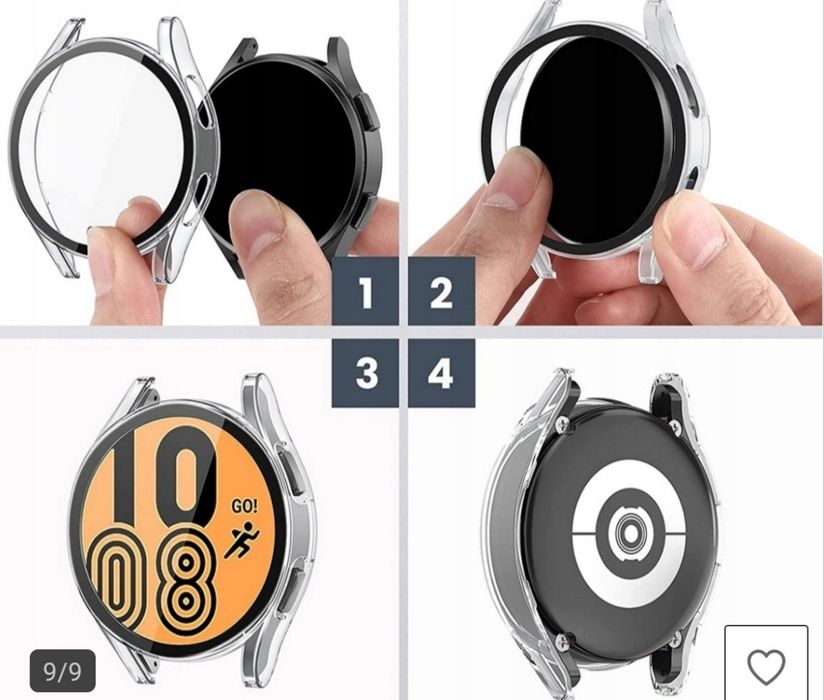 Etui + Szkło / 2w1 / Samsung Galaxy Watch 4 44mm
