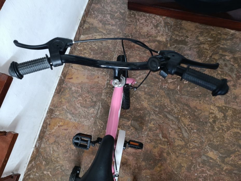 Bicicleta menina cor de rosa
