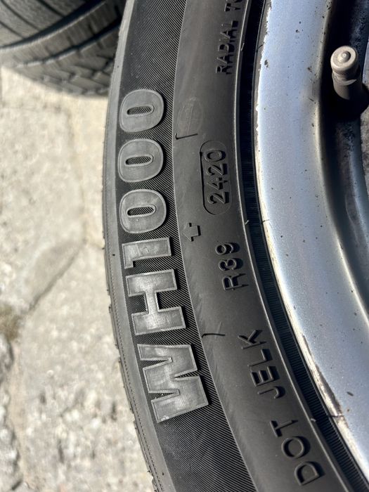 FELGI ALU + opony ZIMOWE 6mm!! MERCEDES W211 W220 W203 16” komplet!