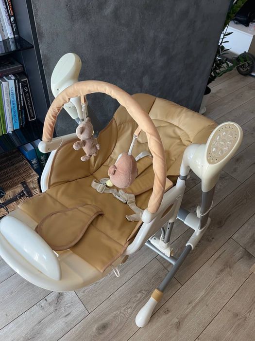 Стілець для годування + закачующий центр MominLove TwinkleDuo Стульчик