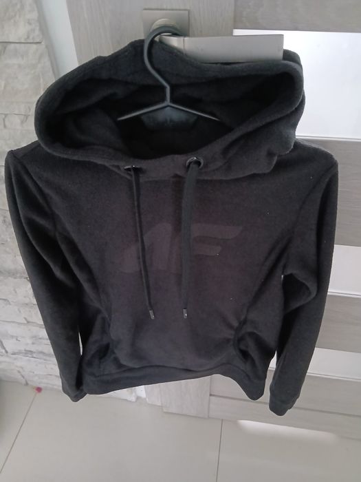 4f bluza polarowa polar damska XS 34 czarna z kapturem jak nowa