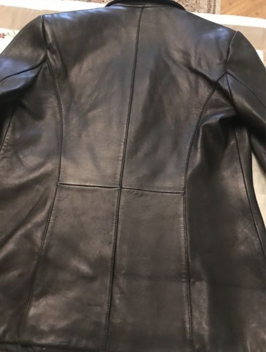 Пиджак кожаный женский новый