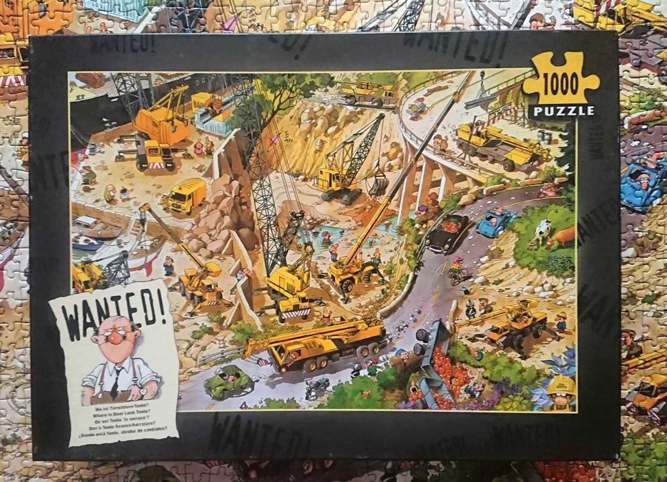 Puzzle Heye Loup Wanted Tonio Roboty drogowe kompletne 1000