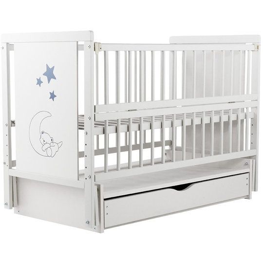 Продаётся детская кроватка Мишка на луне плюс колёса