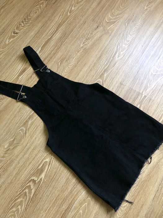 Джинсова спідниця-комбінезон