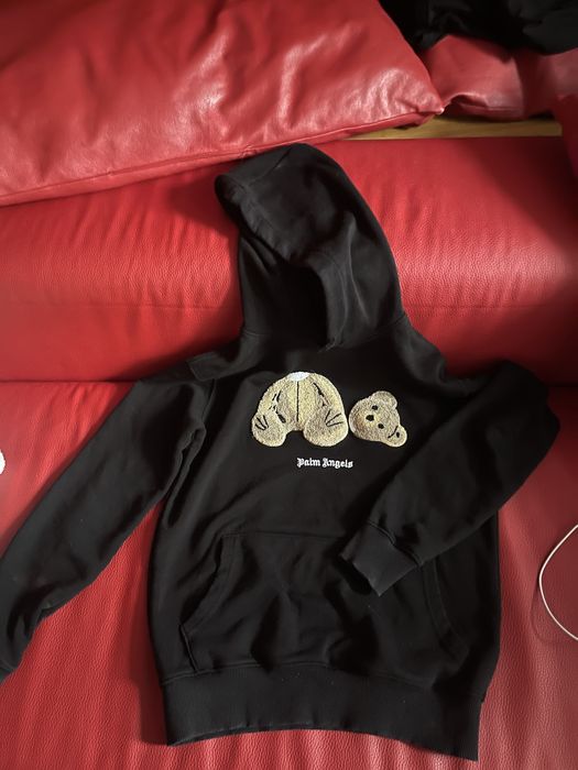 Black hoodie Palm Angels teddy break