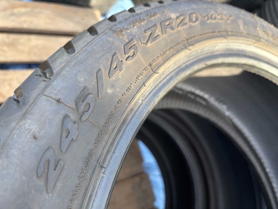 245-45-R20 PIRELLI PZERO 4штуки комплект  резины GERMANY 2023