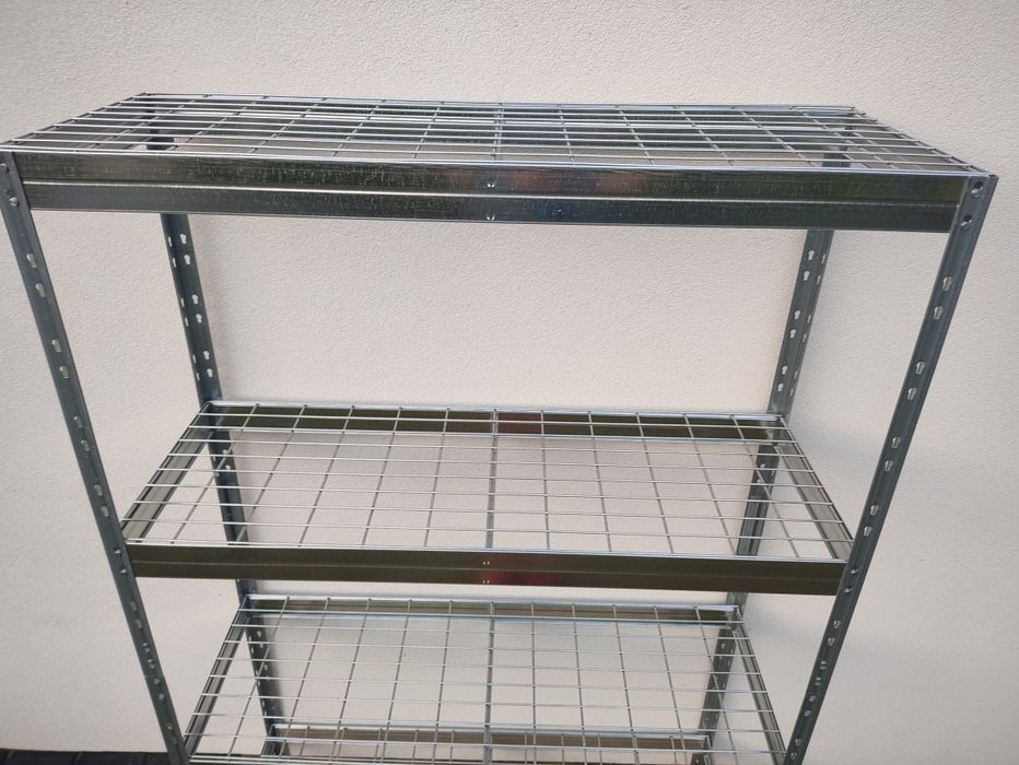 Ażurowy Regał do Warsztatu, Garażu Nit-Klick 180x120x45 cm 4P/300 kg