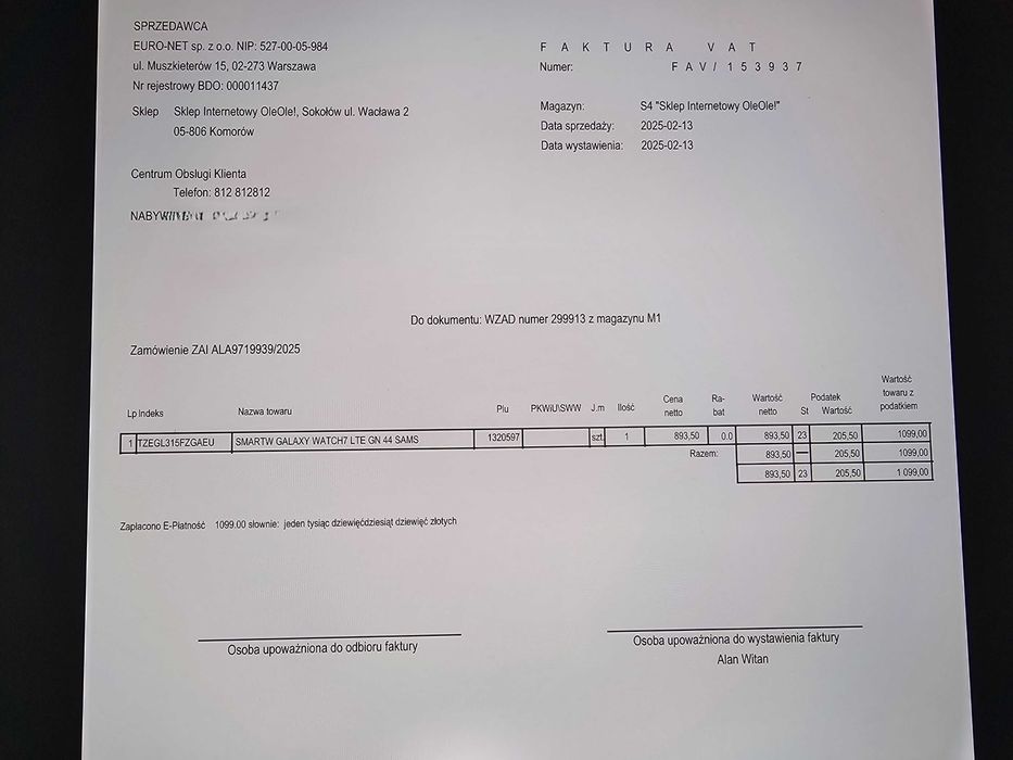 Samsung Galaxy Watch 7 44mm LTE E-Sim