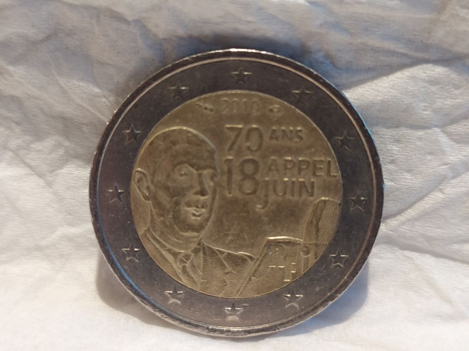 2 € França, 2010, Appel du 18 Juin