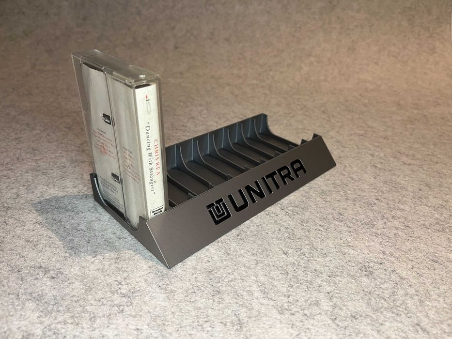 3x Stojak podstawka na kasety magnetofonowe Unitra