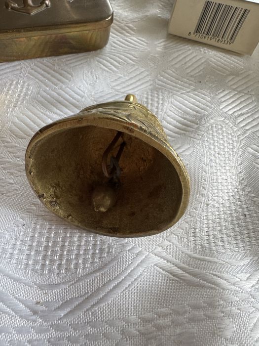 stary mosiezny dzwonek ozdobny - kolekcjonerski/ dekoracyjny
