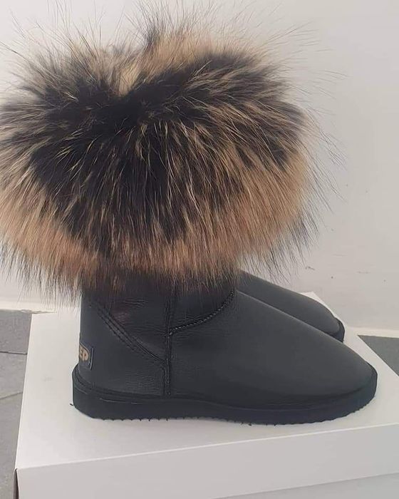 Śniegowce emu damskie naturalna skóra futerko z Jenota