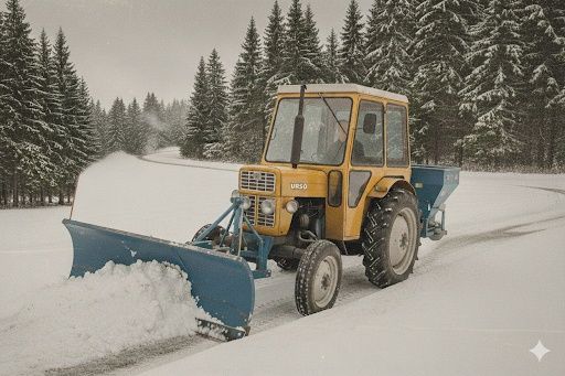 Odśnieżanie Gdańsk sezon 26/27 lub najem pod inne usługi ciągnikiem