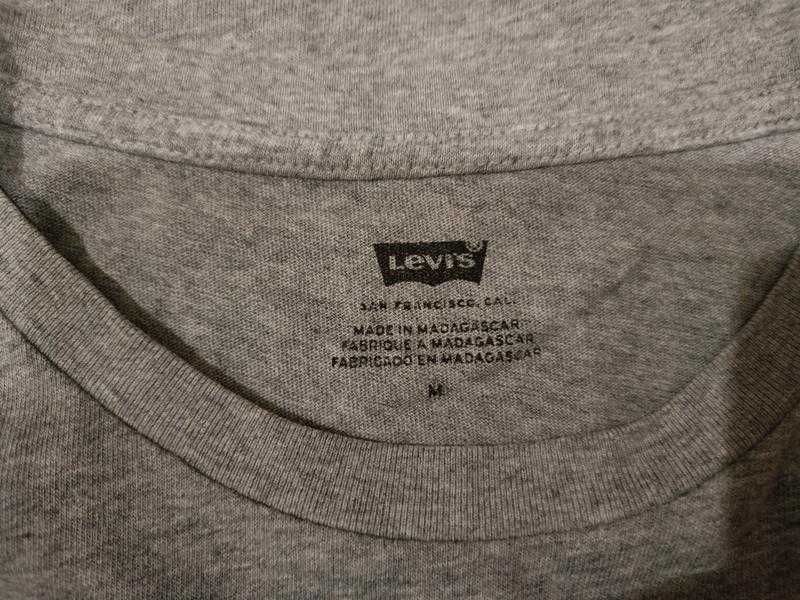 Футболка Levi's logo classic t-shirt color: серий, М