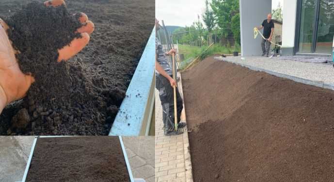 DOBRA ZIEMIA OGRODNICZA Ogrodowa siana Ogrodnik Zakładanie trawnika