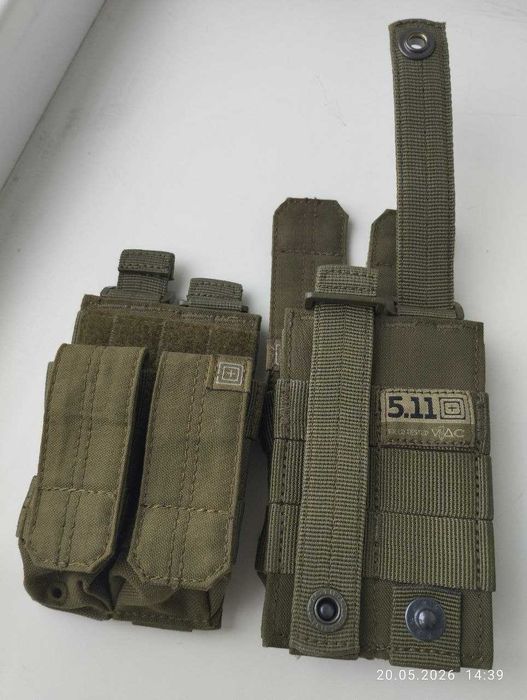 Тактичний підсумок 5.11 Tactical для двох пістолетних магазинів