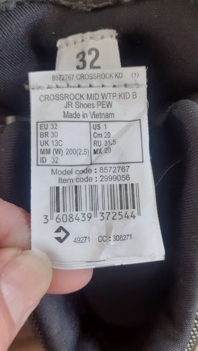 Buty decathlon Crossrock Mid wodoodporne rozmiar 32