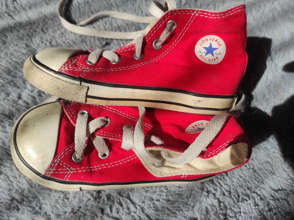 Converse 25 16cm czerwone tenisówki wysokie