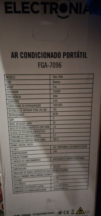 Ar condicionado novo