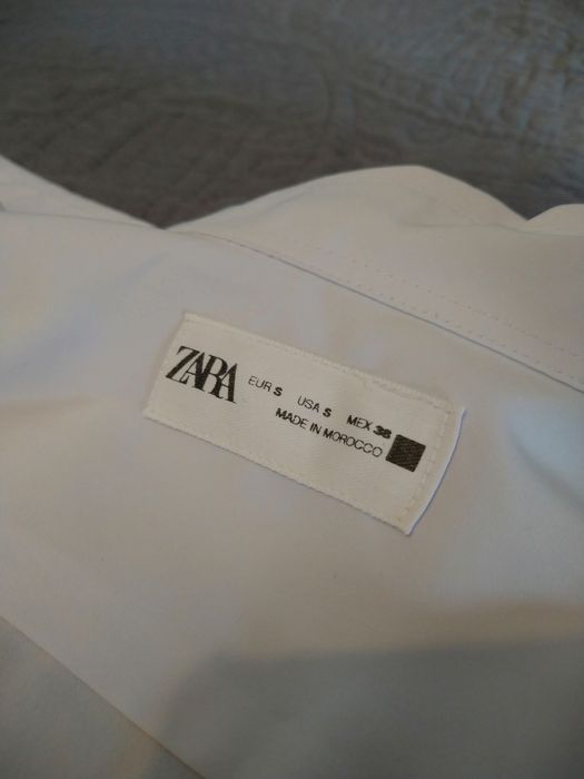 Camisa Branca básica Zara Homem