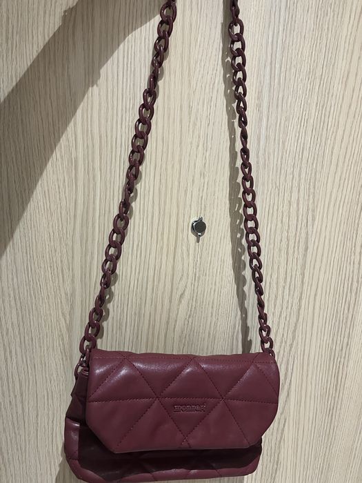 Bordowa torebka Monnari