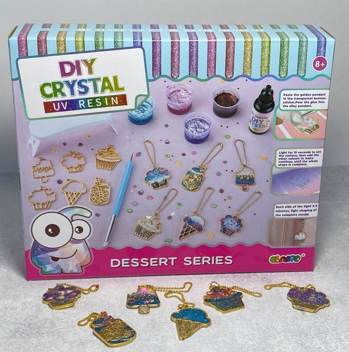 Набори створенню брелоків з епоксидної уф смоли Ebayro