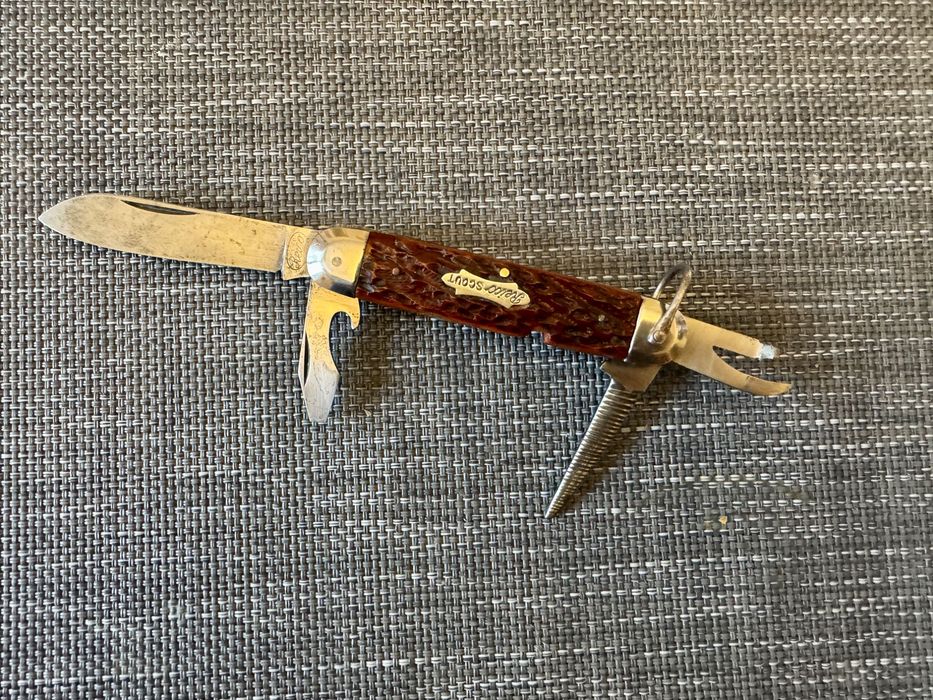 Винтажный складной нож REICO Scout Imperial OEM, США, ~1940-1955 гг.