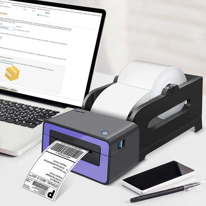 Etykiety Termiczne Samoprzylepne Białe 100x150 mm 500 szt Rolka