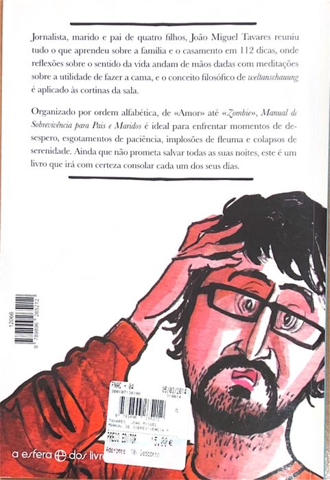 Livro - Manual de Sobrevivência para Pais e Maridos - João M. Tavares