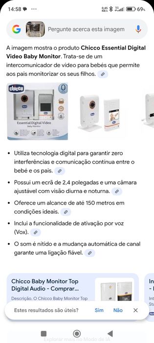 Monitor para bebés COMO NOVO